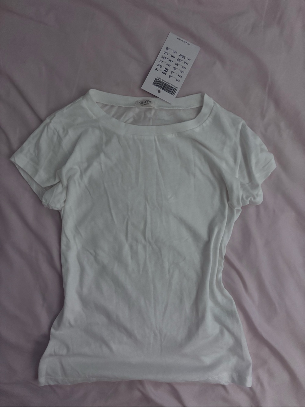 BNWT Brandy Melville White Short Sleeve Top